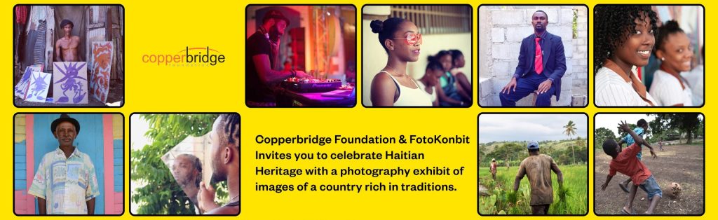 copperbridge banner, pictures of hatian community