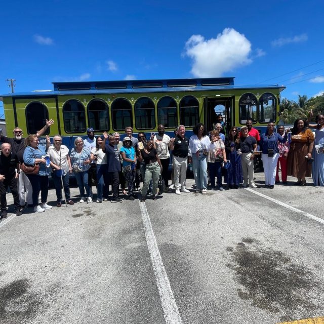North Miami Centennial Trolley Tour lead by Council man Kevin Burns , which visited highlights like the Copperbridge Foundation headquarters, the Czech Club, the W.J. Bryant Elementary School building, and MOCA, was truly amazing. 
We had over 55 participants, all immersed in North Miami’s rich history, architecture, and culture. 
The day concluded with a fascinating history lecture on Griffin Park Estates and the La Victoria project, and the importance of the Miami Design Preservation League mission .
@lavictoriamiami 
@mdpl1976 
@vote4kevinburns 
@memearte 
@geo.darder 
@nomicra 
@mocanomi 
@noelsuarezartist_miami 
@volunteercleanup 
@sarahleddick