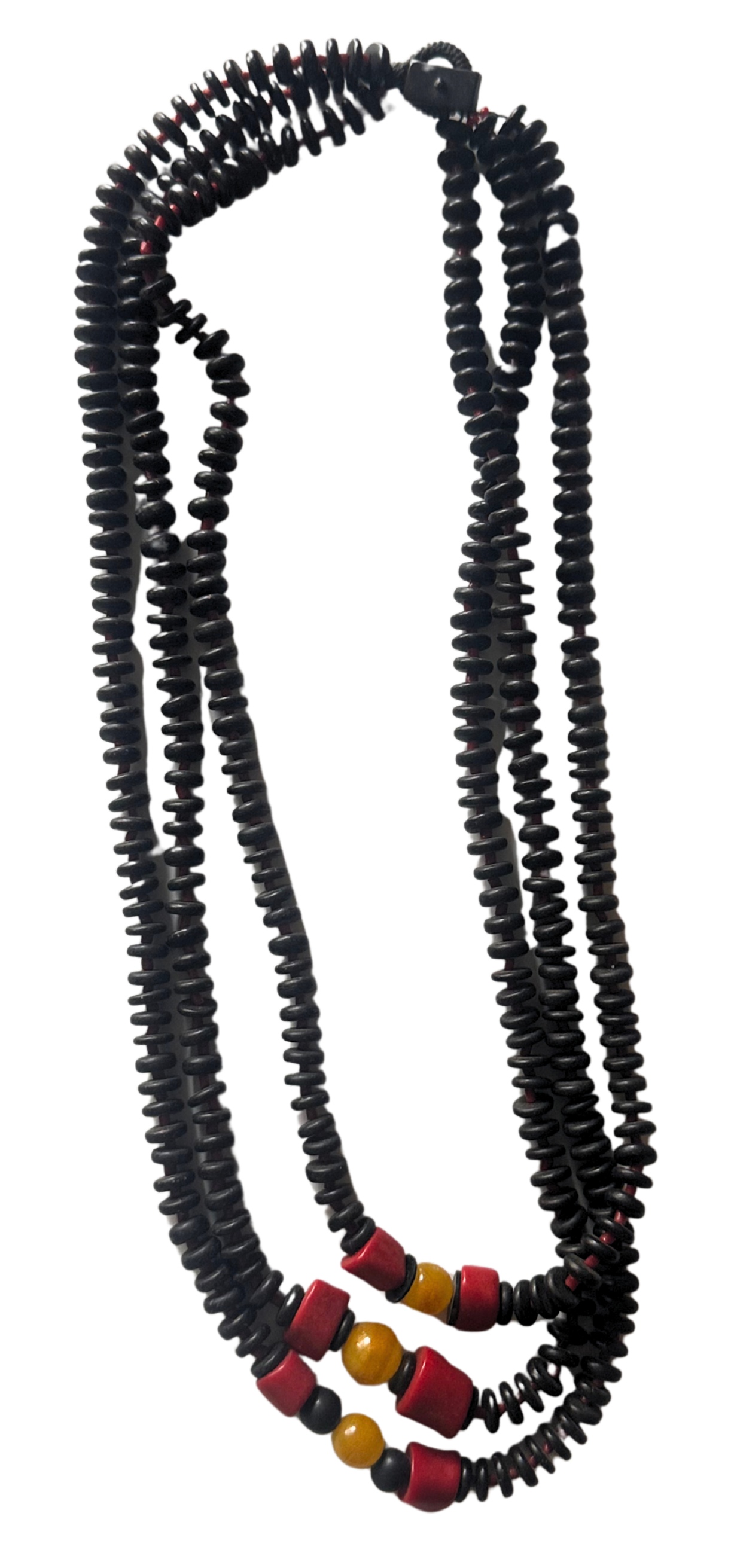 Monica Carvalho - TUCUMA CORAL 3 STRINGS NECKLACE